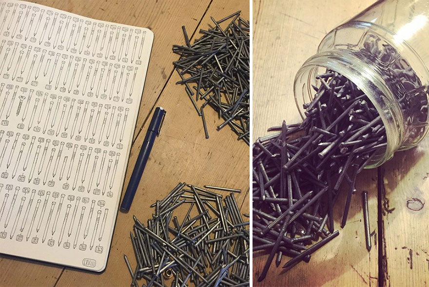 Artist Celebrates Late Grandfather By Drawing Each Of The 100,000+ Items He Left In His Toolshed