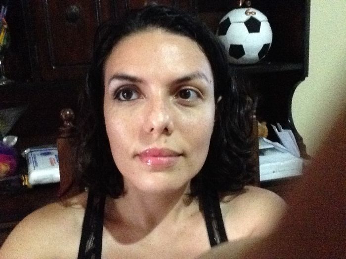Women Post Selfies With Half-Made-Up Faces To Fight Makeup Shaming