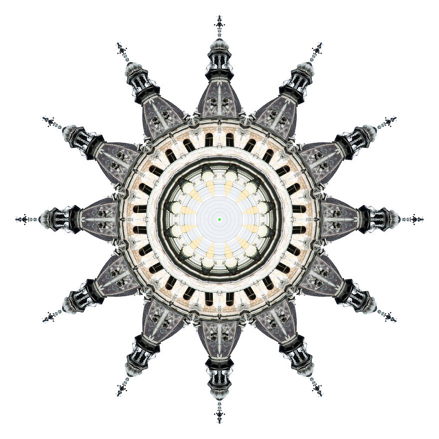 My Photos Of Buildings Turned Into Mesmerizing Kaleidoscopic Images
