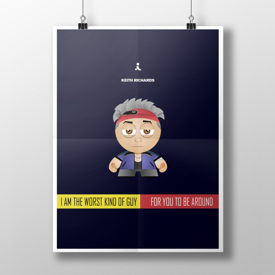 Iconic Characters And Their Quotes Illustrated In Minimalist Posters