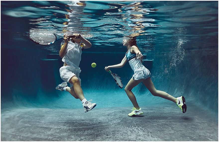 I Photograph Kids Playing Their Favorite Sports Underwater
