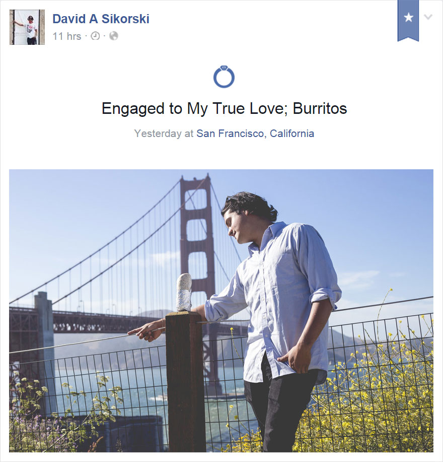 This Guy Took Engagement Photos With A Burrito
