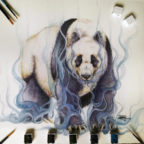 17-Year-Old Self-Taught Mexican Artist Creates Stunning Watercolors And Pencil Drawings