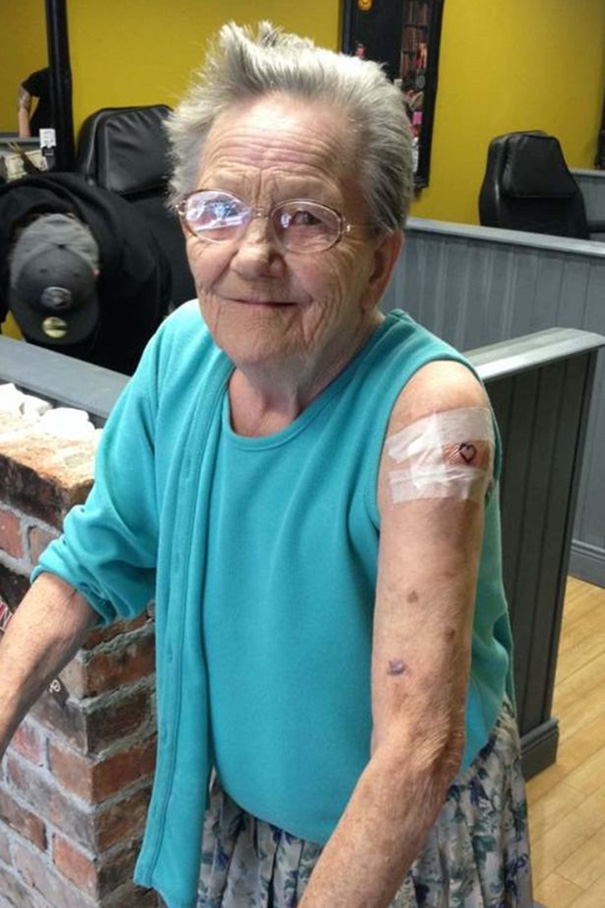 79-Year-Old Grandma Who Went Missing Was Found Getting Her First Tattoo
