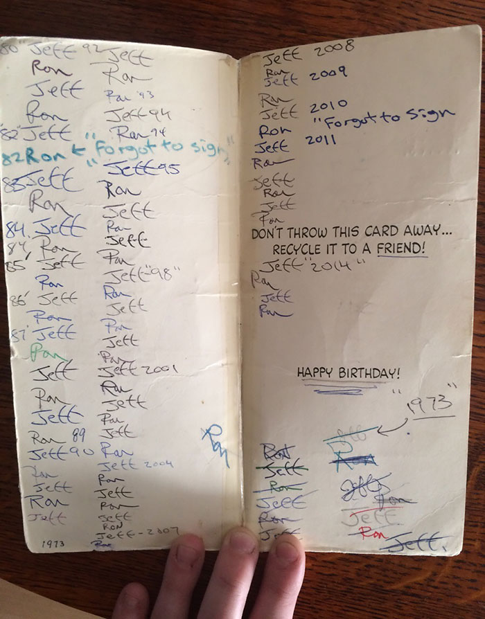 Two Brothers Have Exchanged The Same ‘Peanuts’ Birthday Card For 40+ Years