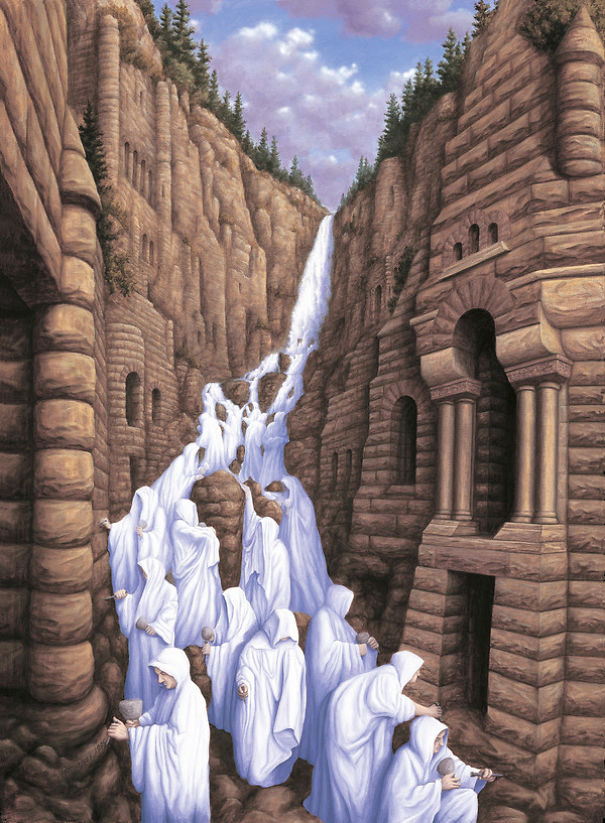 Mind Bending Optical Illusion Paintings By Rob Gonsalves