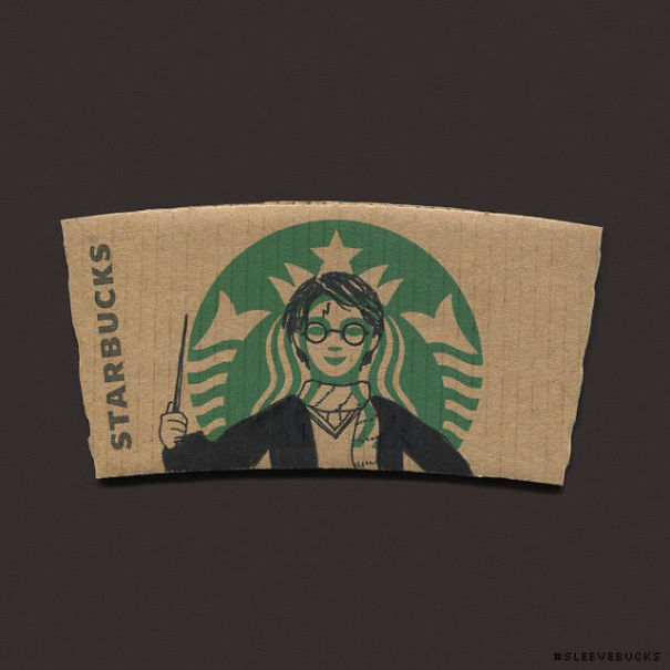 Anonymous Artist Turns Starbucks Mermaid Into Pop-culture Characters