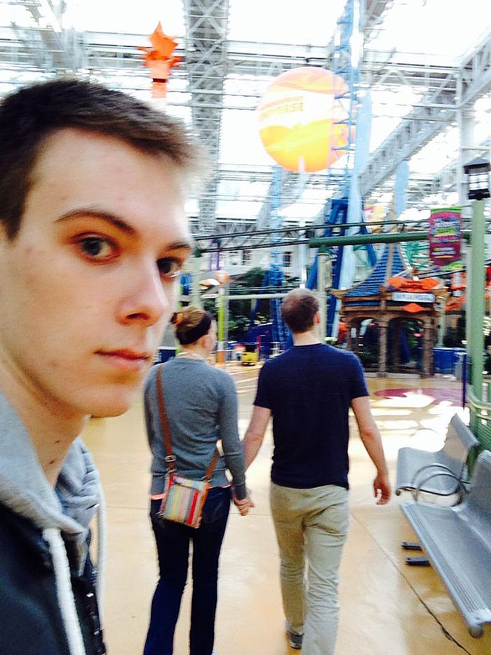 Man Documents His Life As The Third Wheel For 3 Years In Awkward Selfies