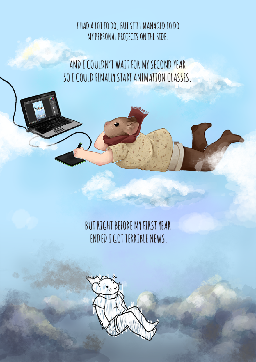 Beutiful And Touching Comic About Struggling With College