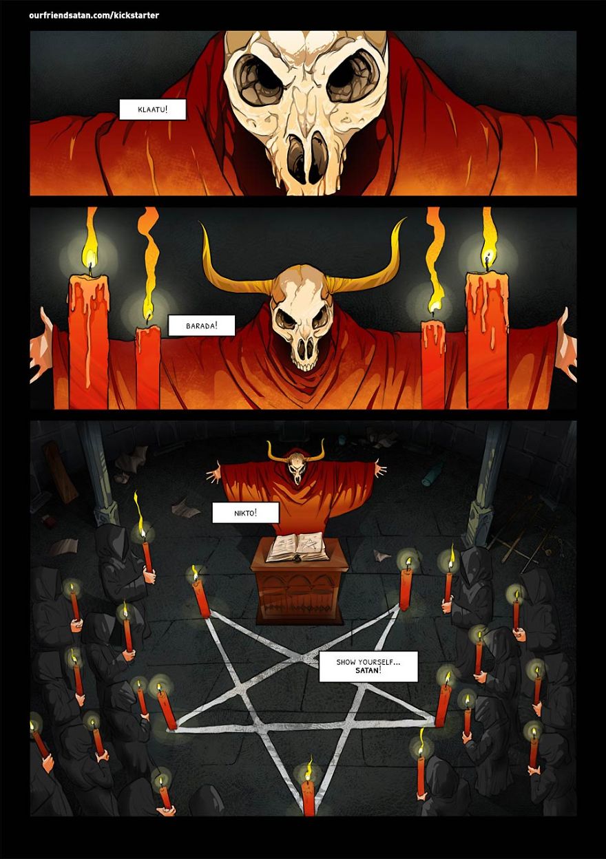 Hilarious Graphic Novel About Depressed Satan And Diabolical Pope