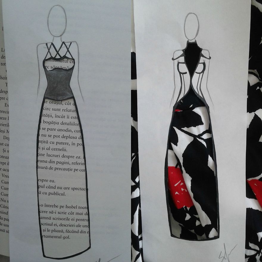 Playfull Cut-out Fashion Design Sketches