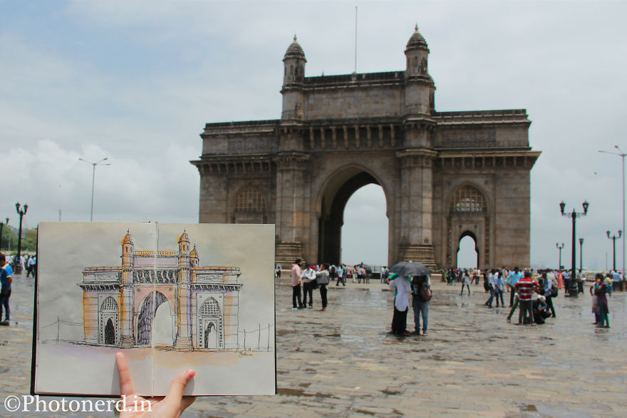 Intricate Sketches Of Mumbai’s Most Iconic Landmarks