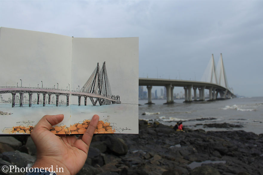 Intricate Sketches Of Mumbai’s Most Iconic Landmarks