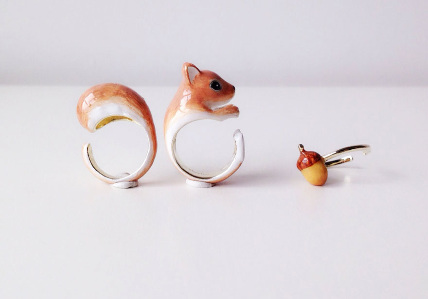 Rings Become Animals When 3 Pieces Are Put Together