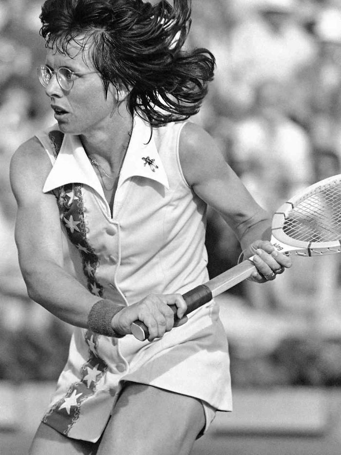 Billie Jean King. Us Tennis Legend & Became The First Prominent Female Athlete To Come Out.