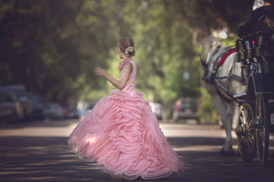Adorable Photos Of A Little Girl In Pink