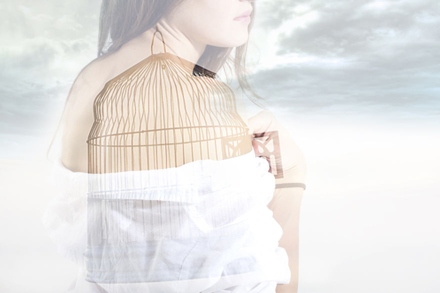 Double Exposure Portraits By Lesya Liu