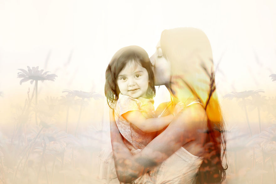 Double Exposure Portraits By Lesya Liu