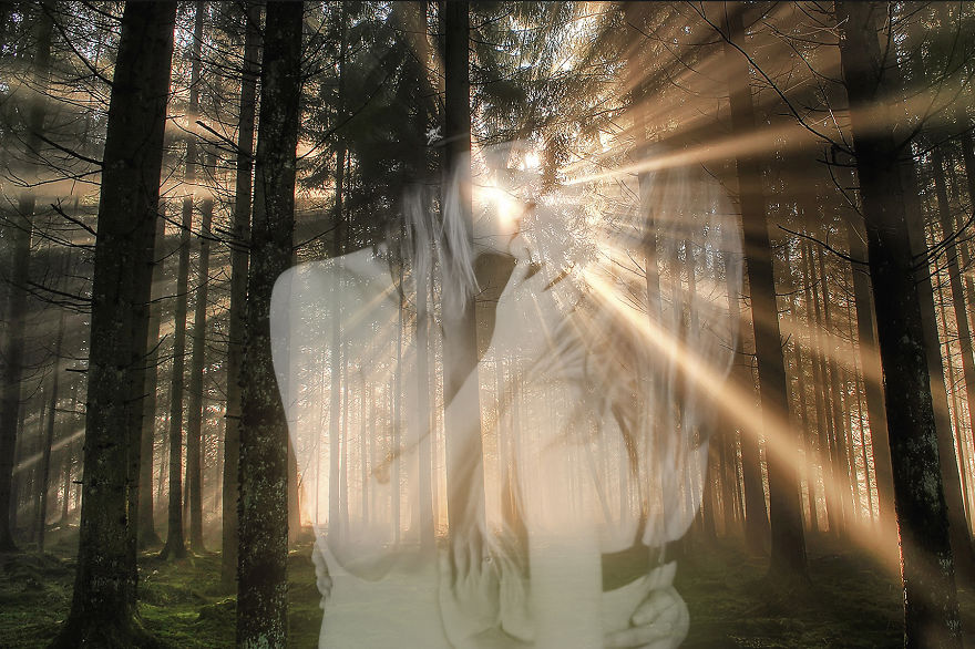 Double Exposure Portraits By Lesya Liu