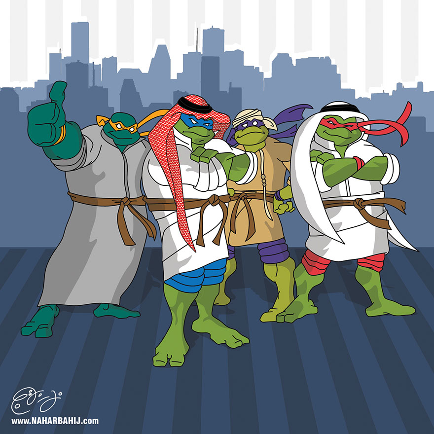 Famous Cartoon Characters With Arabian Twist