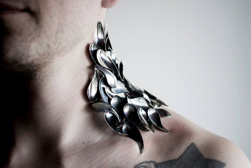 Finnish Designer Turns Old Silwerware Into Stunning Jewellery