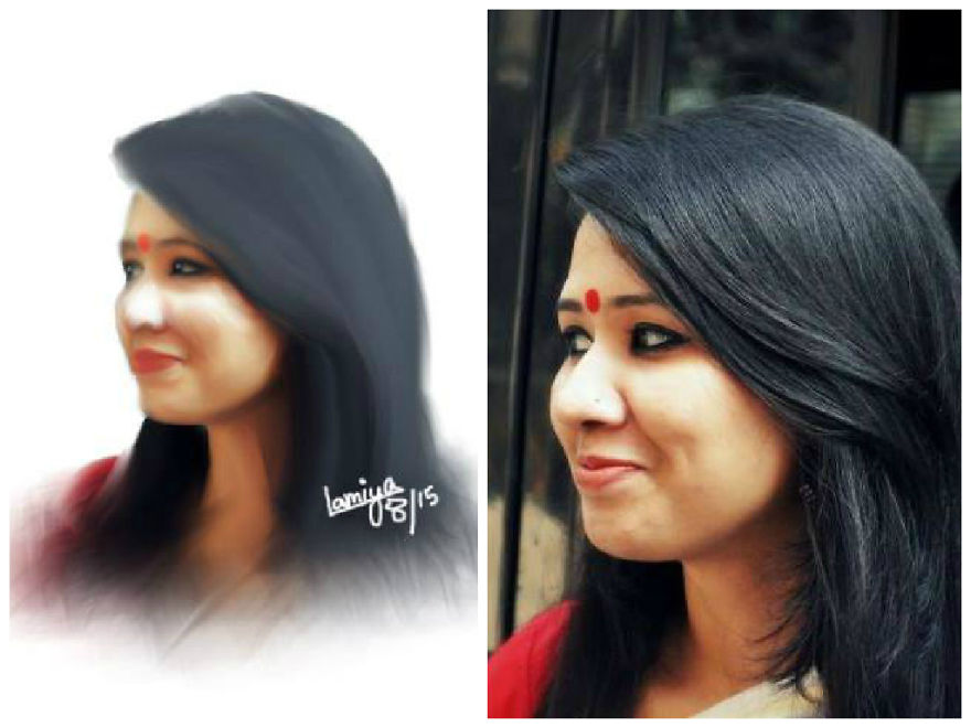 My Photorealistic Potraits Over Photographs Drawn With Adobe Photoshop Cs6