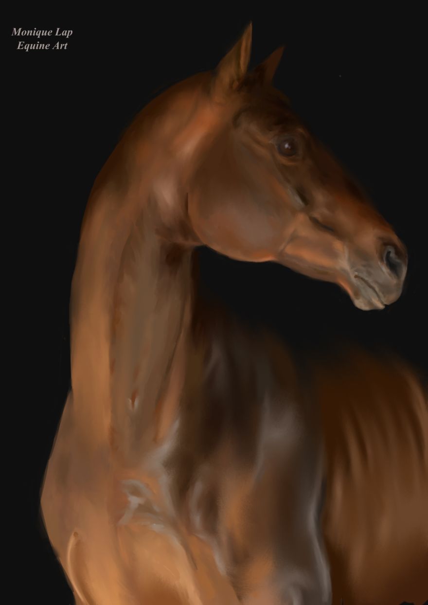I Create Digital Horse Paintings