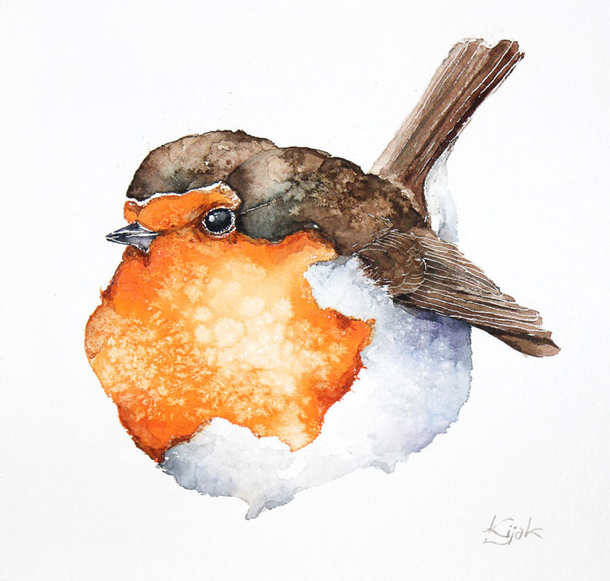 I'm An Architect And I Escape Urban World By Watercoloring Birds