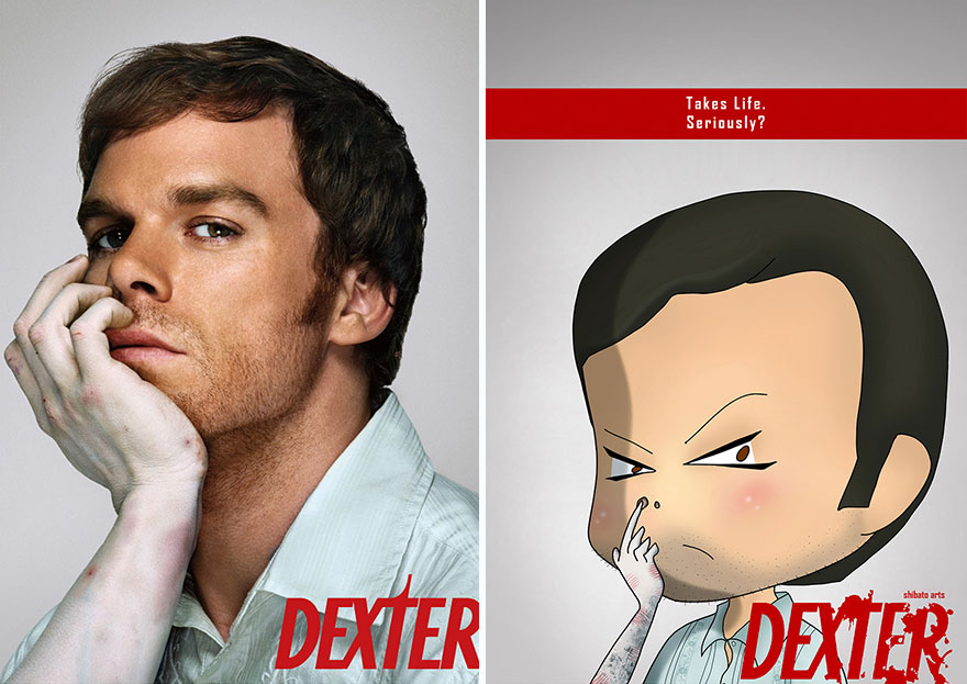 I Recreated Popular TV Series Posters Into Fun Illustrations