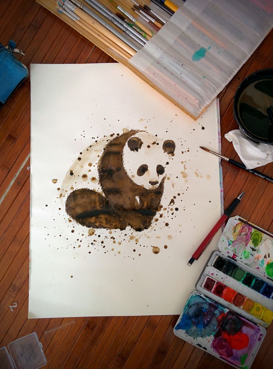 My Watercolor Panda Illustration