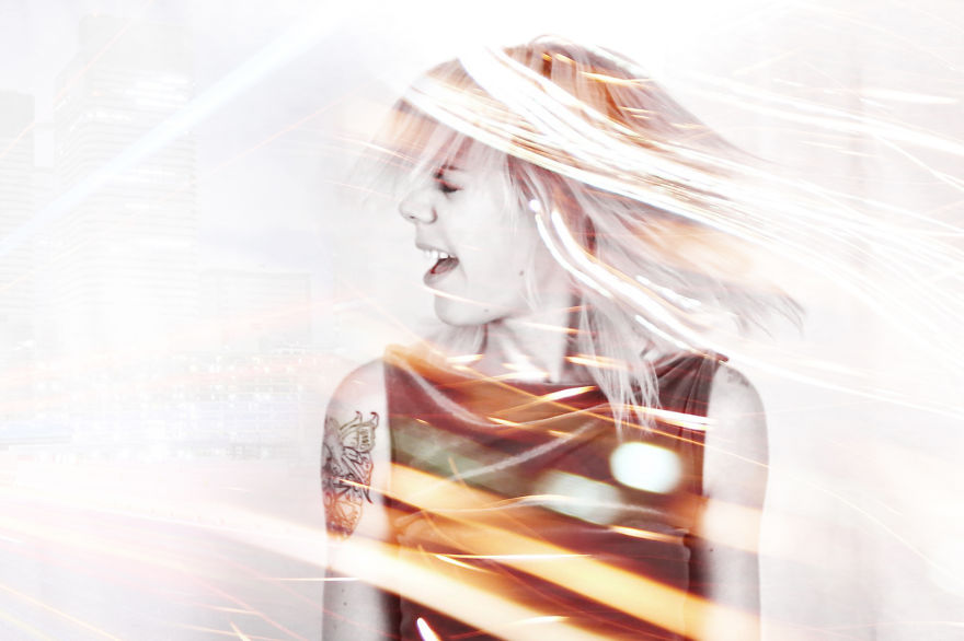 Double Exposure Portraits By Lesya Liu