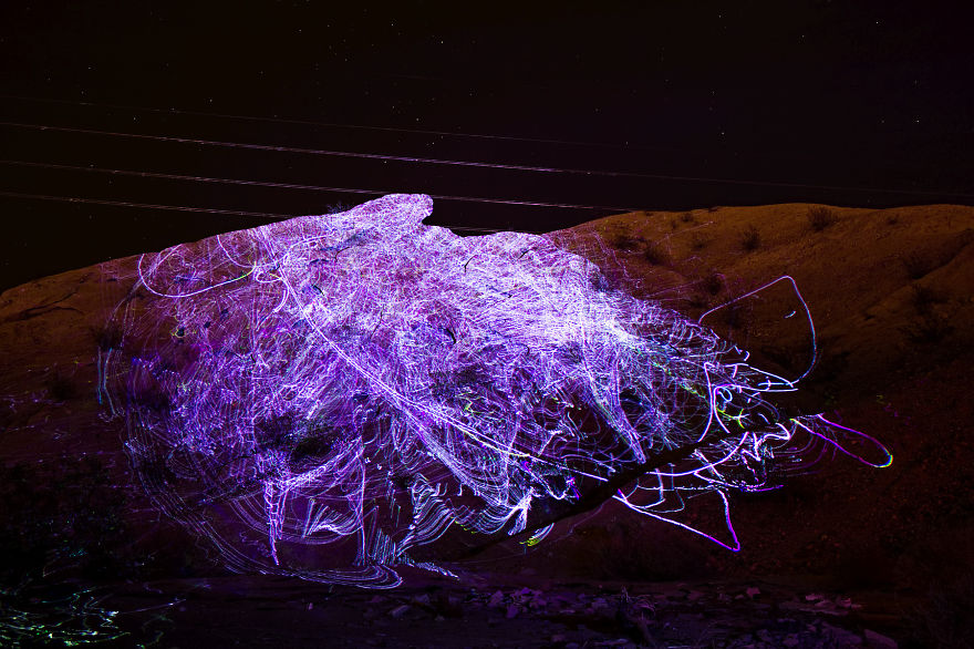 Magnitude: My Environmental Laser Drawings In Coachella Valley