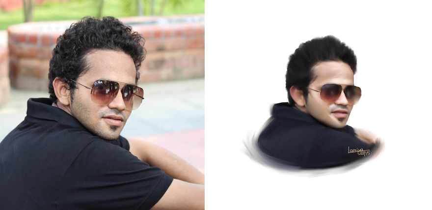 My Photorealistic Potraits Over Photographs Drawn With Adobe Photoshop Cs6