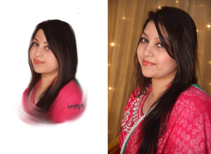 My Photorealistic Potraits Over Photographs Drawn With Adobe Photoshop Cs6