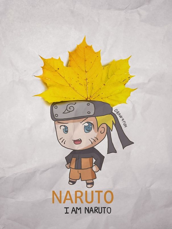 I Create Naruto Illustrations Using Everyday Objects
