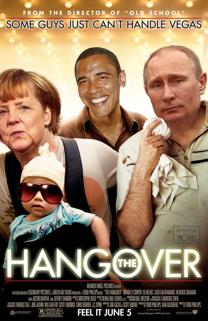Obama, Merkel, And Putin As Leading Actors In Famous Movies