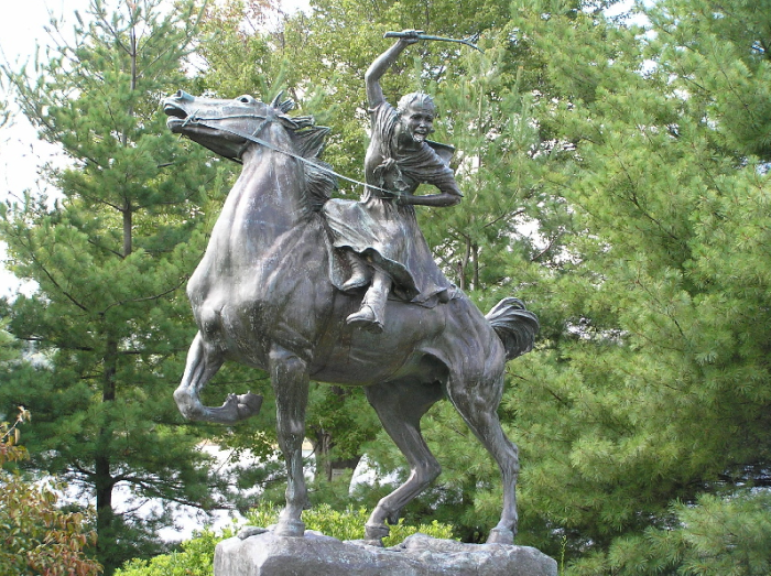 Sybil Ludington, Alerted Colonial Forces Of The British, Riding Twice The Distance Of Revere.