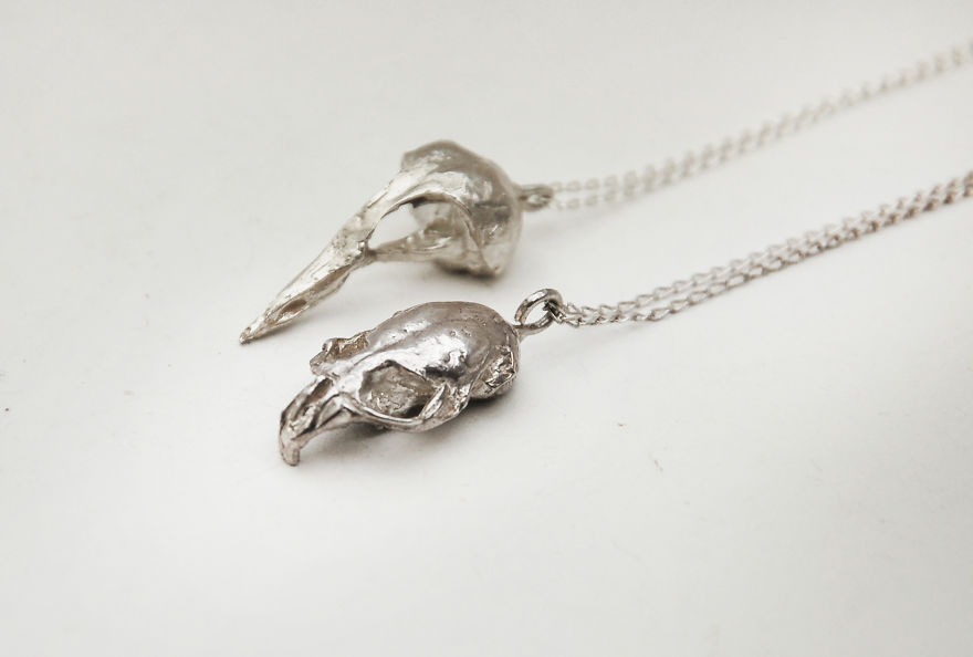 I Immortalize Skulls And Nature In Solid Silver Jewelry
