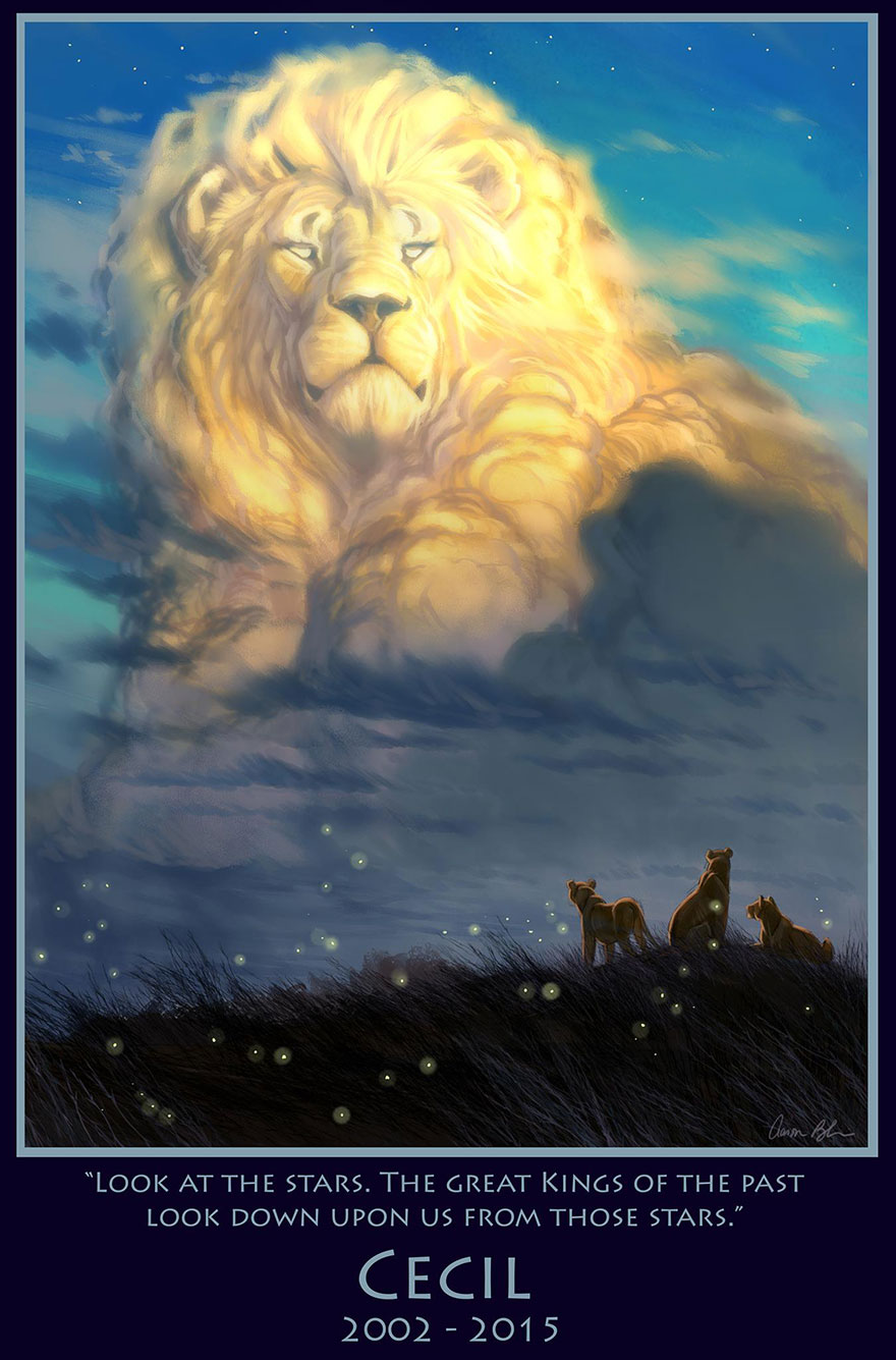 cecil-lion-king-tribute-painting-speed-video-disney-artist-aaron-blaise-2