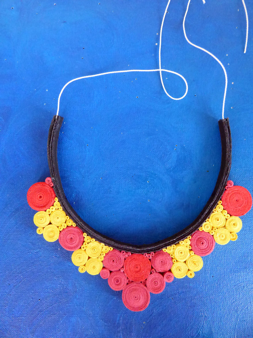 I Use Paper To Create Beautiful Necklaces