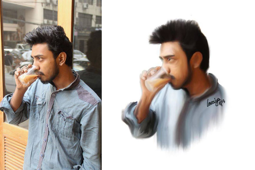 My Photorealistic Potraits Over Photographs Drawn With Adobe Photoshop Cs6