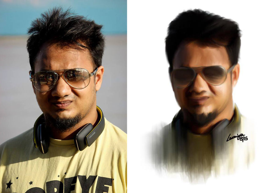 My Photorealistic Potraits Over Photographs Drawn With Adobe Photoshop Cs6