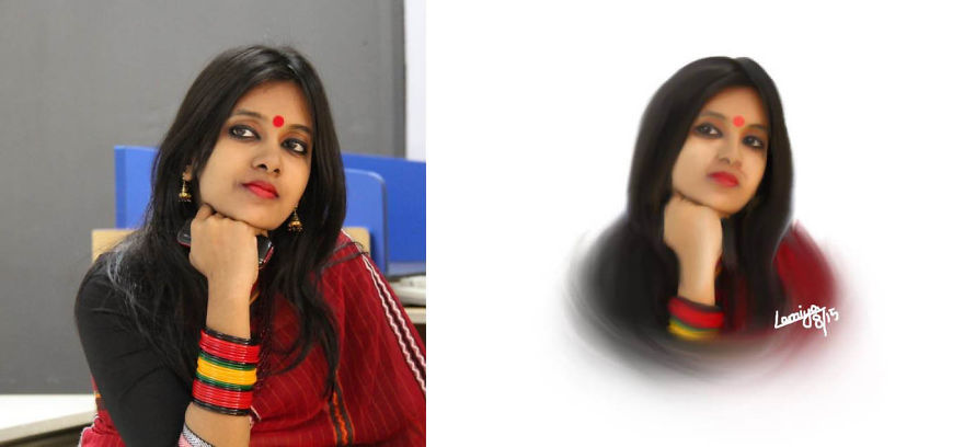 My Photorealistic Potraits Over Photographs Drawn With Adobe Photoshop Cs6