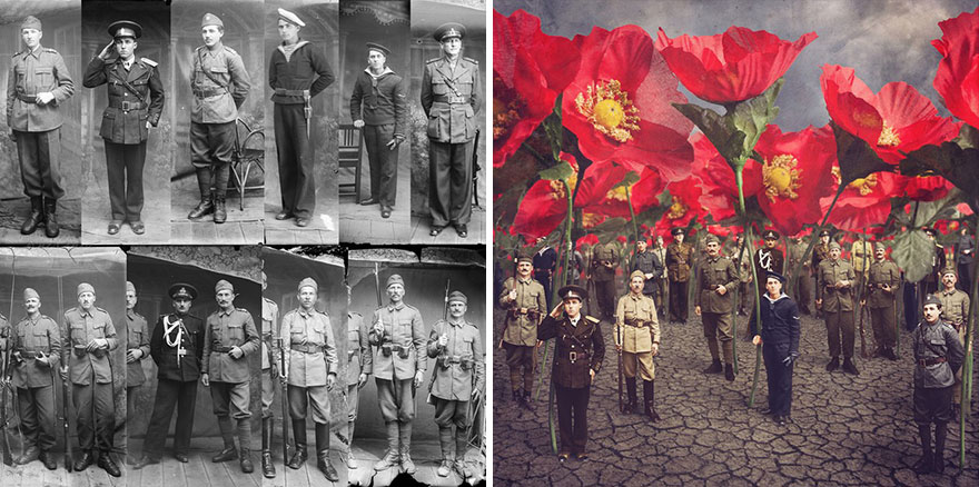 Historic Glass-Plate Photos From Romania Restored And Turned Into Colorful Art (Part 2)