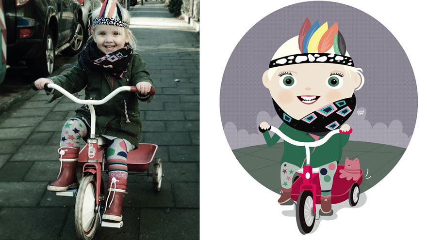 I Take Children’s Photos From The Internet And Turn Them Into Fun Illustrations (Part 2)
