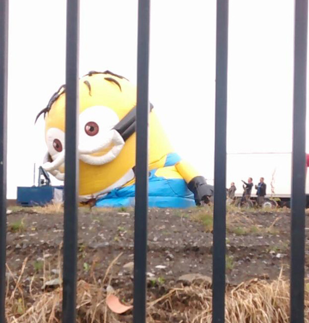 Giant Minion Causes Traffic Chaos In Ireland