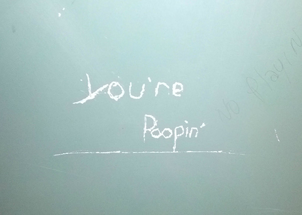Accurate Bathroom Graffiti At Work