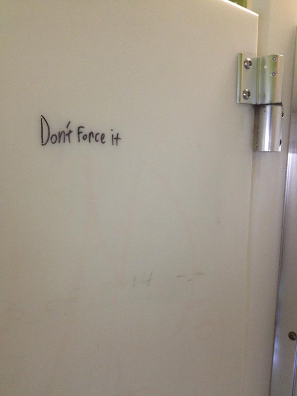 Some Wise Wisdom In A Bathroom Stall