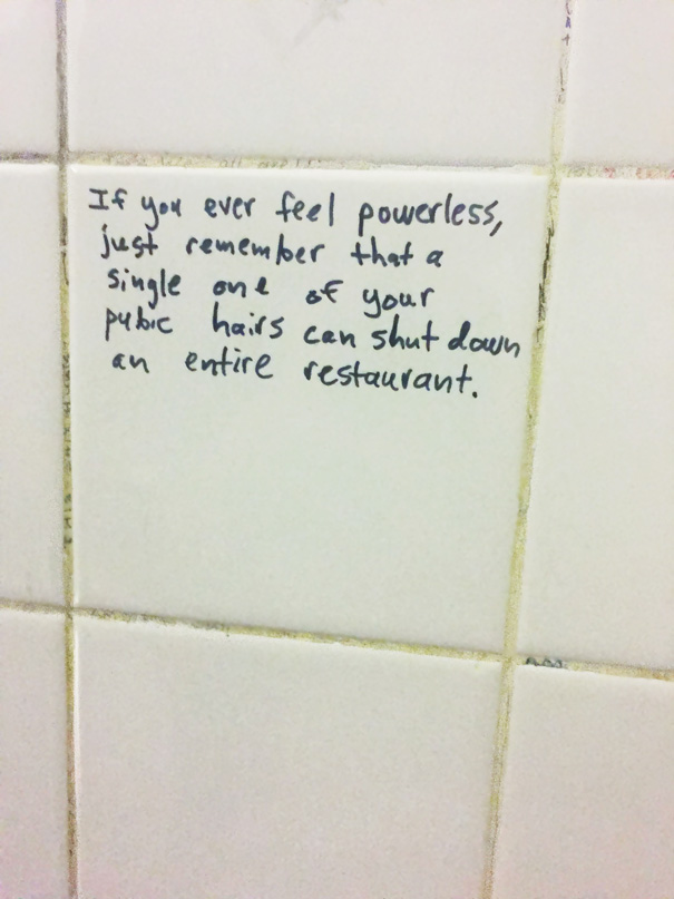 Saw This On The Bathroom Wall