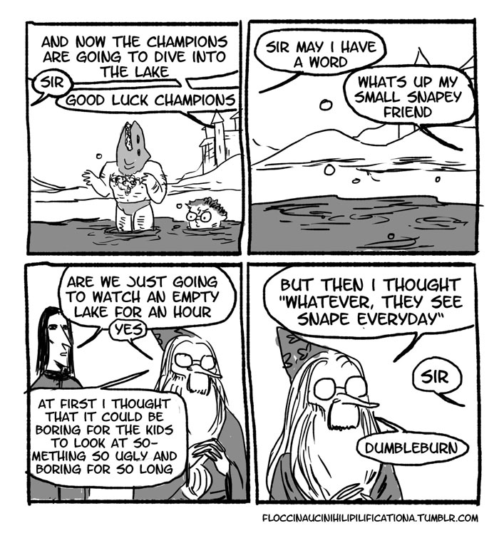 When Dumbledore Made Them Watch The Lake For An Hour